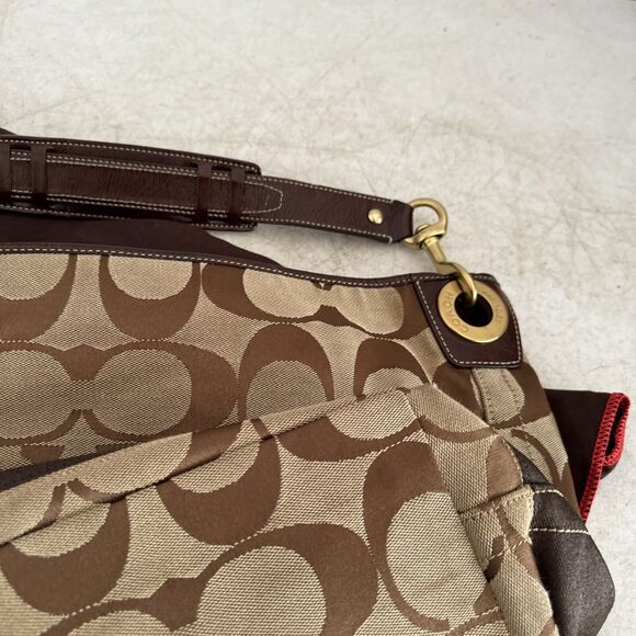 Coach 10627 Black Gray Jacquard Signature Canvas Bucket Bag Tote Purse - Picture 16 of 16